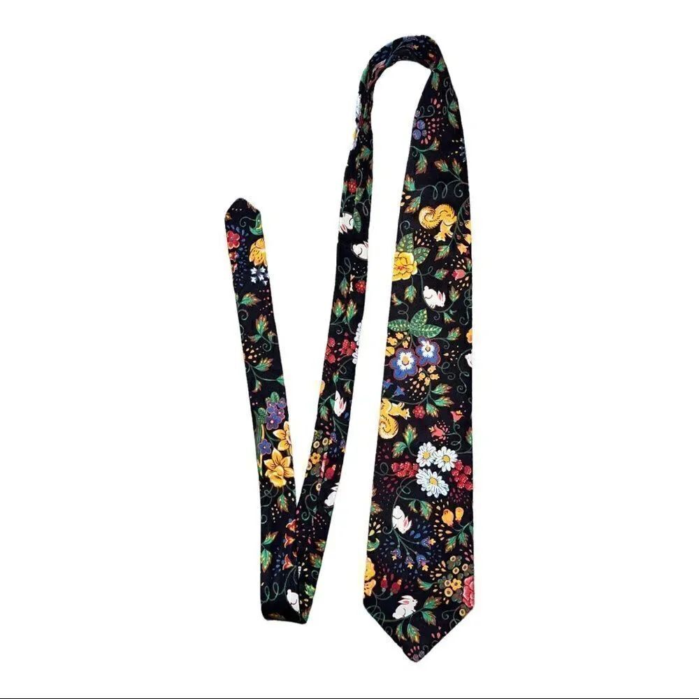 Vera Bradley Tavern on the Green Men's Neck Tie Vintage 1990 EUC HTF